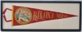 Antique Biloxi Mississippi Souvenir Felt Pennant