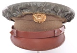 Group of 2 WW2 US Army EM Visor Hats