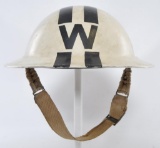Original WW2 British Senior Air Raid Wardens Helmet
