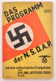 WW2 German Das Programm der N.S.D.A.P. Propaganda Booklet