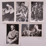 Group of 5 Postcards Featuring Hitler