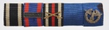 WW2 German Police 5 Place Ribbon Bar