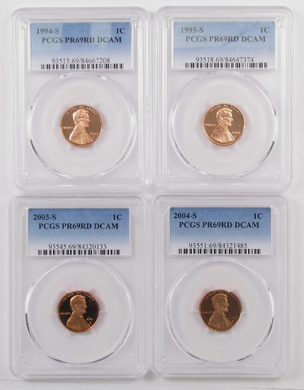 Lot of (7) Lincoln Memorial & Shield Cents all (PCGS) PRRD DCAM.