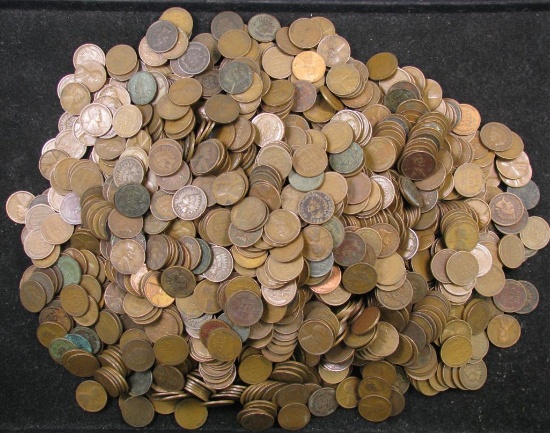 Over 10 Pounds of Indian Head & Lincoln Wheat Cents.