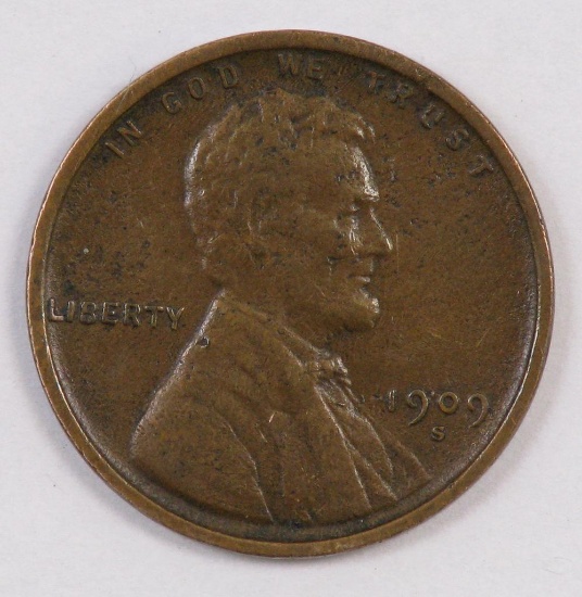 1909 S Lincoln Wheat Cent.