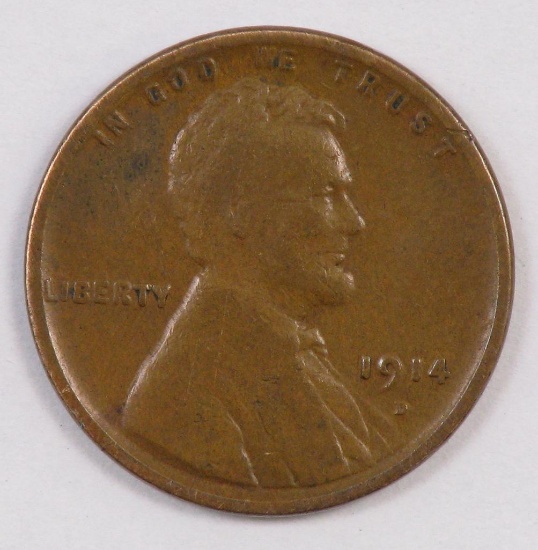 1914 D Lincoln Wheat Cent.