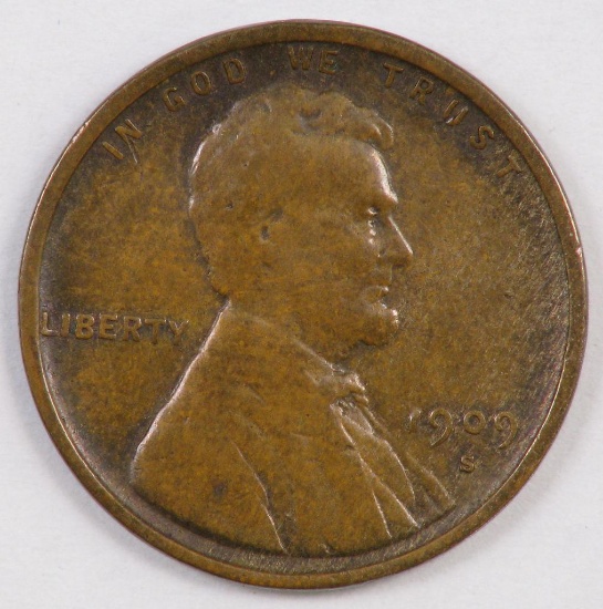 1909 S V.D.B. Lincoln Wheat Cent.