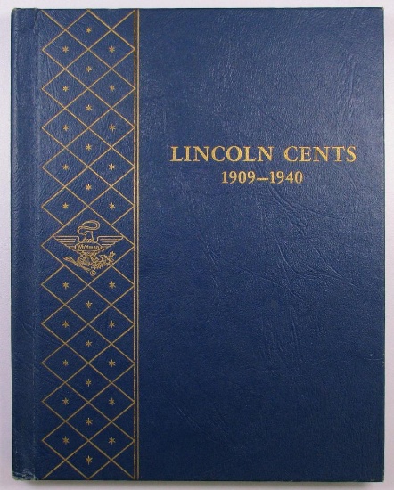 Lot of (86) Lincoln Wheat Cents in Vintage Whitman 9405 Album 1909-1940.