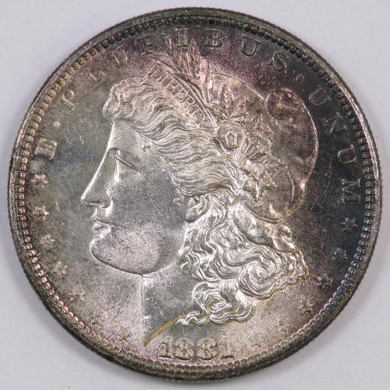 1881 S Morgan Silver Dollar.