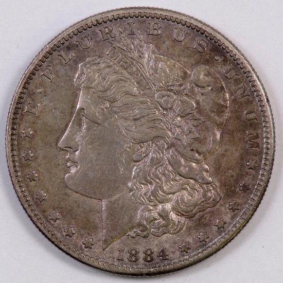 1884 S Morgan Silver Dollar.