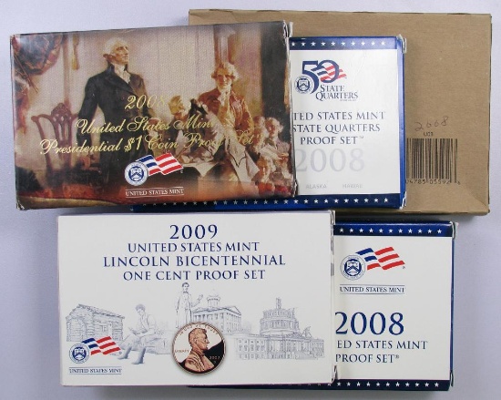 Lot of (5) U.S. Mint & Proof Sets.