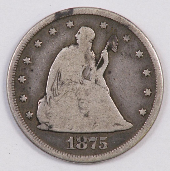 1875 CC Twenty Cent Piece.