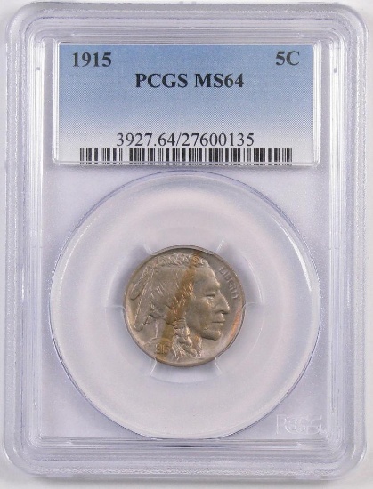 1915 P Buffalo Nickel (PCGS) MS64.