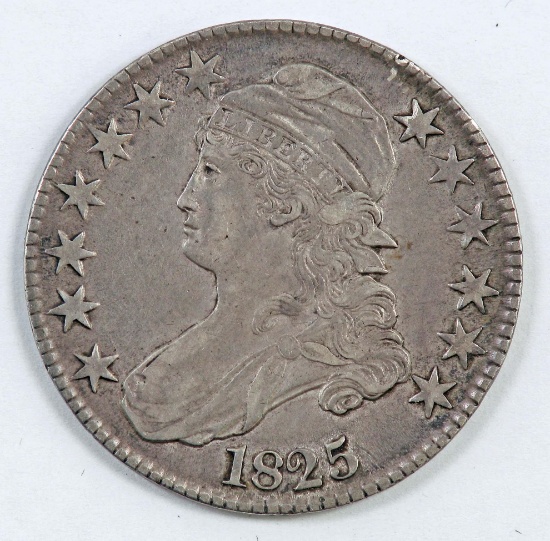 1825 Capped Bust Half Dollar.