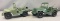 Group of 2 Vintage Processed Plastic Military Jeeps