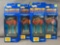 Group of 4 Hot Wheels Billionth car collection die cast car sets in original packaging