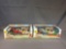 Group of 2 Play Town 17 pcs. Gas station playsets in original boxes