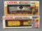 Lionel specialty car and box car train cars in original packaging