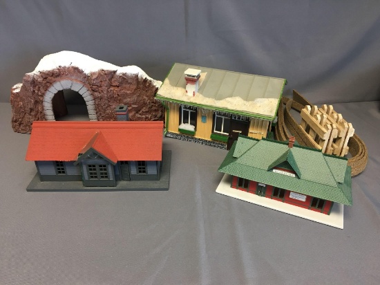 Group of Model Train Stations and more