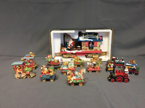 Group of Christmas Train Figurines and more