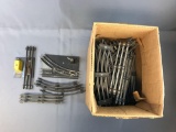 Group of American Flyer Modrl Train Track pieces