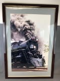 Framed Train engine photo