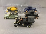 Group of 5 replica cars Ford Model T and more