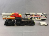 Group of LEGO trains