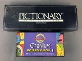 Pictionary and Cranium booster box games