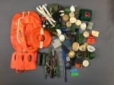 Group of Vintage GI Joe accessories, hats, guns and more