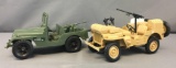 Group of 2 Vintage Army Jeeps