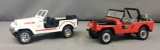 Group of 2 Durago and Mebetoys Die-Cast Jeeps