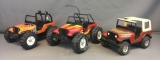 Group of 3 Vintage Tonka Die-cast Jeeps