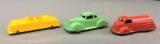 Group of 3 1940s Toosietoy Die-Cast Vehicles