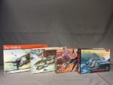 Group of 4 Fighter Airplane model kits in original boxes