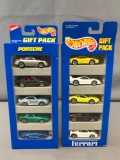Hot Wheels gift packs in original packaging Ferrari and Porsche