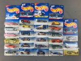 Group of 27 die cast Hot Wheels Vehicles in Original Packaging