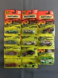 Group of 11 die cast Matchbox vehicles in original packaging