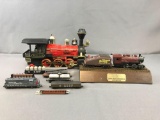 Group of toy trains