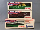 Group of 3 Lionel Train Cars in original boxes