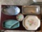 Group of 5 trays/dishes