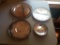 lot of 4 vintage silver plate serving plates