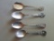 lot of 4 sterling silver collector spoons