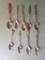 lot of 9 sterling silver collector spoons