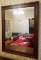 wood framed mirror