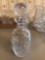 Clear glass decanter