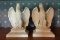 Pair of vintage eagle porcelain bookends