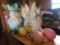 Group of Vintage Blow mold Easter bunnies and more