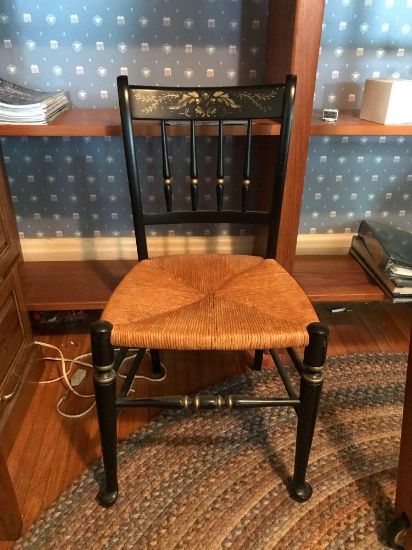 Vintage rush weaved chair