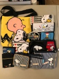 Group of Snoopy wallets, bags and more